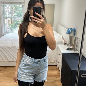 Rolla’s High Rise Cut Off Denim Shorts